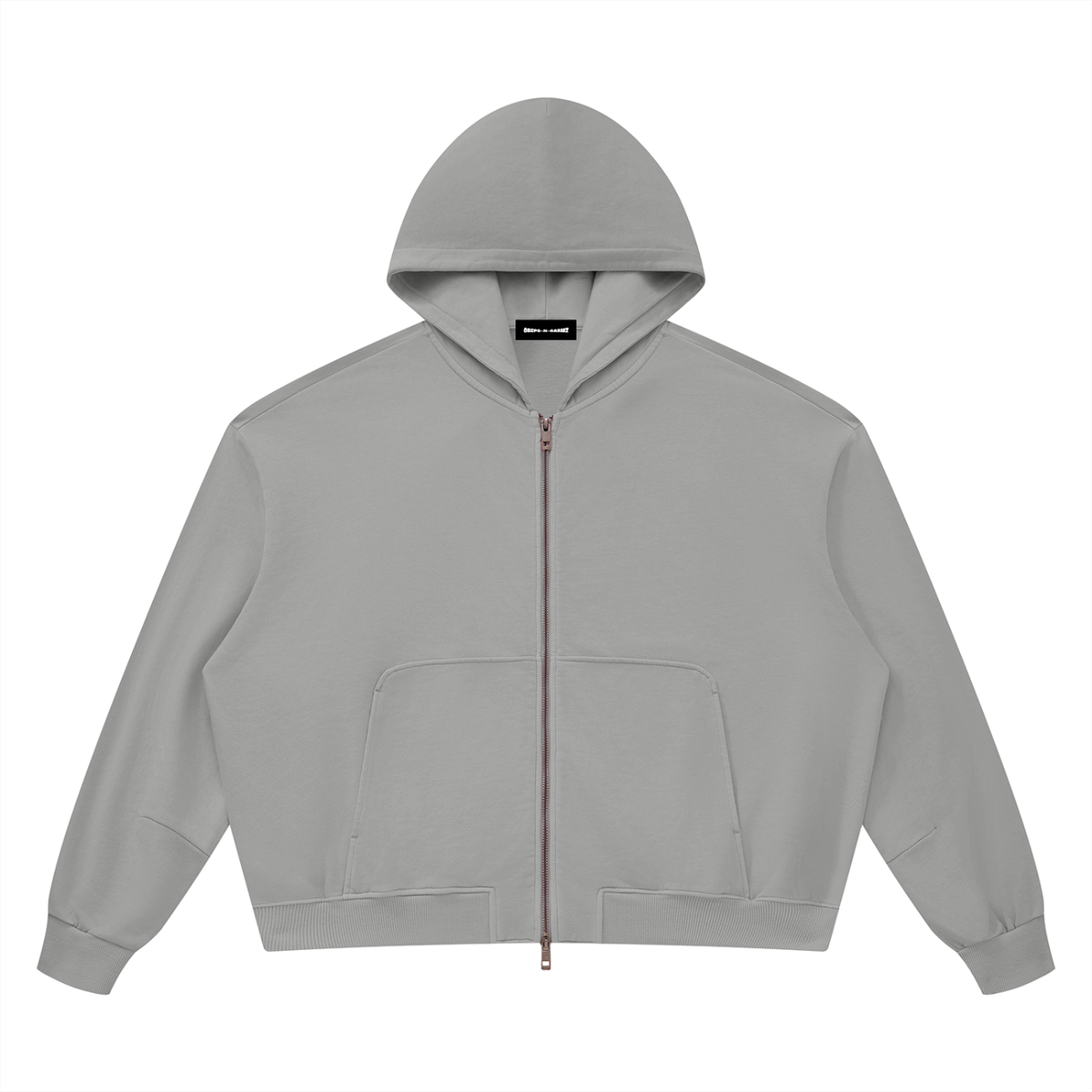 Vintage Wash Boxy Full-Zip Hoodie