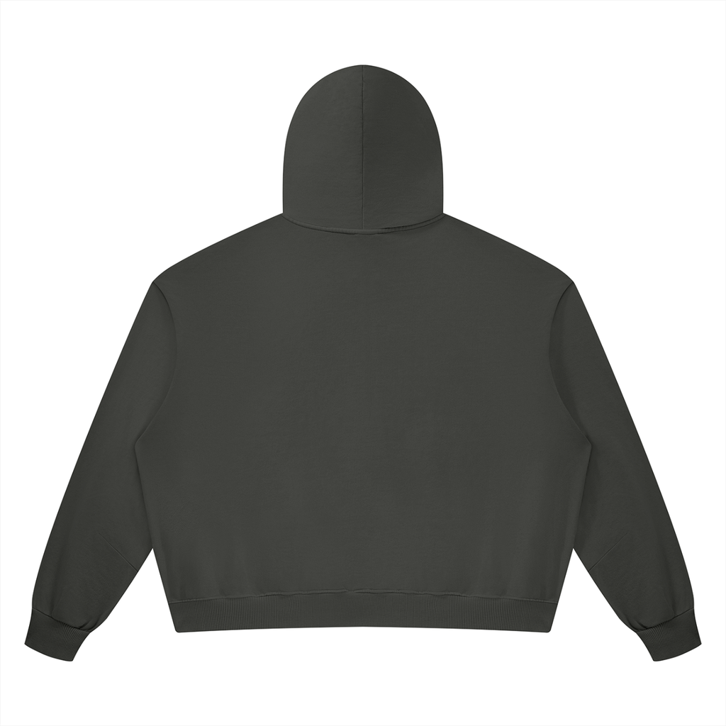 Vintage Wash Boxy Full-Zip Hoodie