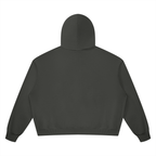 Vintage Wash Boxy Full-Zip Hoodie