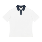 Color Block Quarter-Zip Polo Shirt