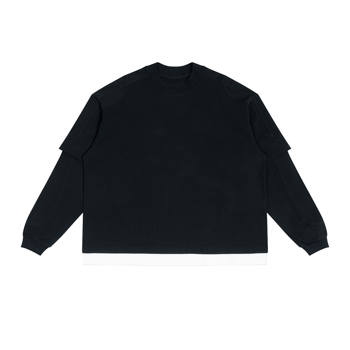 Paneled Layer Color Block T-Shirt