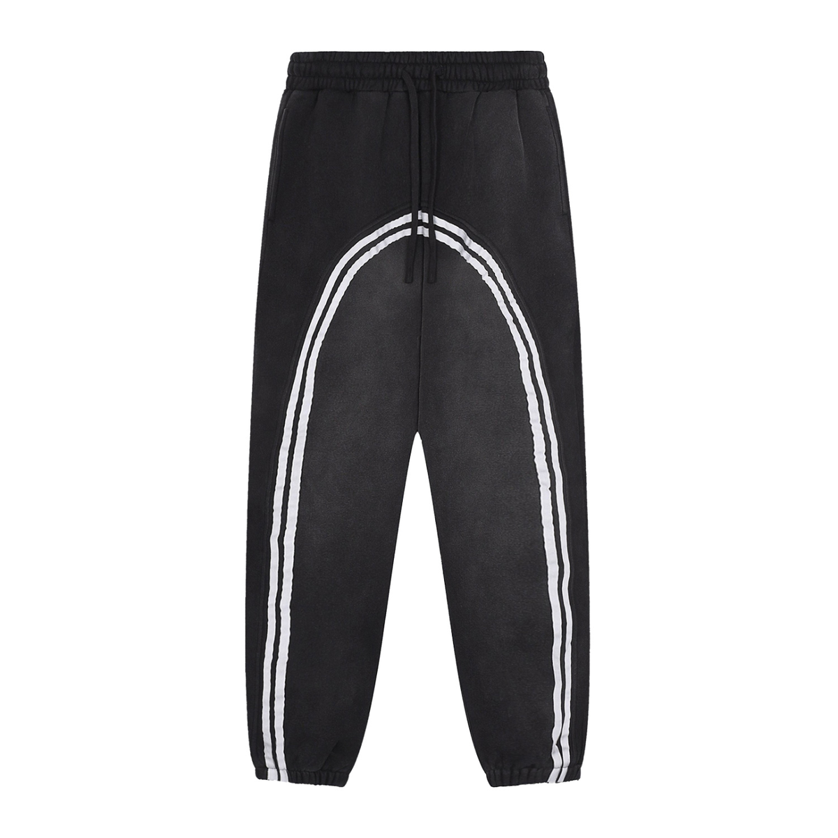 Men's Sun Faded Contrast Tape Fleece Jogger Sweatpants