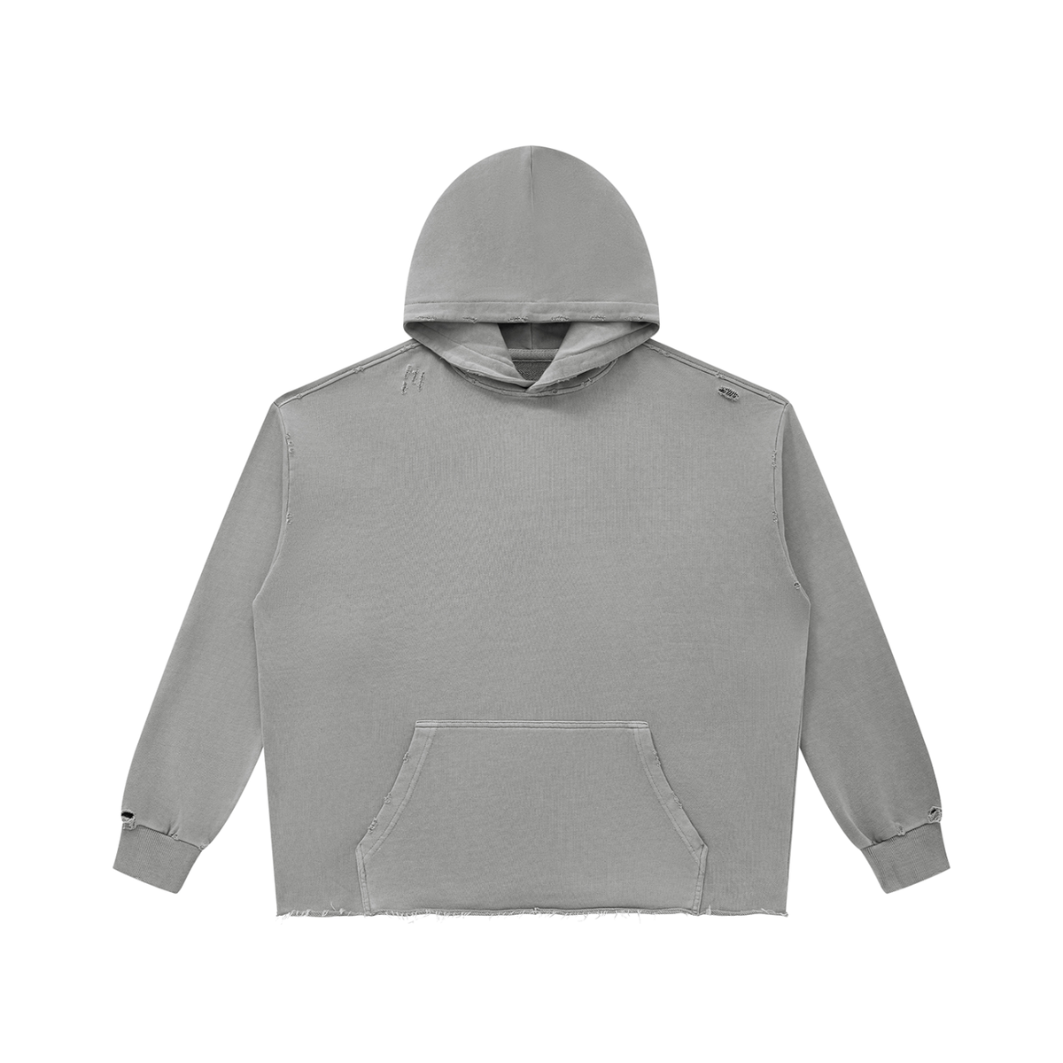 Vintage Wash Raw Edge Hoodie