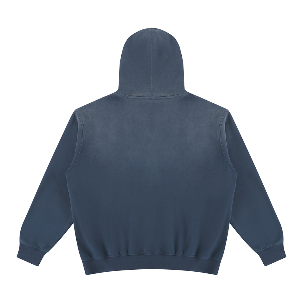 355 GSM Vintage Wash Fleece Hoodie (U)