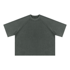 340 GSM Mineral Wash Boxy Waffle T-Shirt (U)
