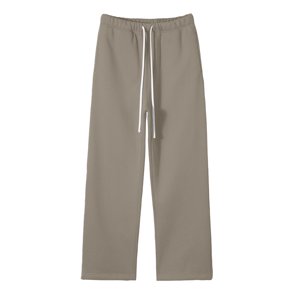 360 GSM Solid Color Fleece Straight Leg Pants (U)
