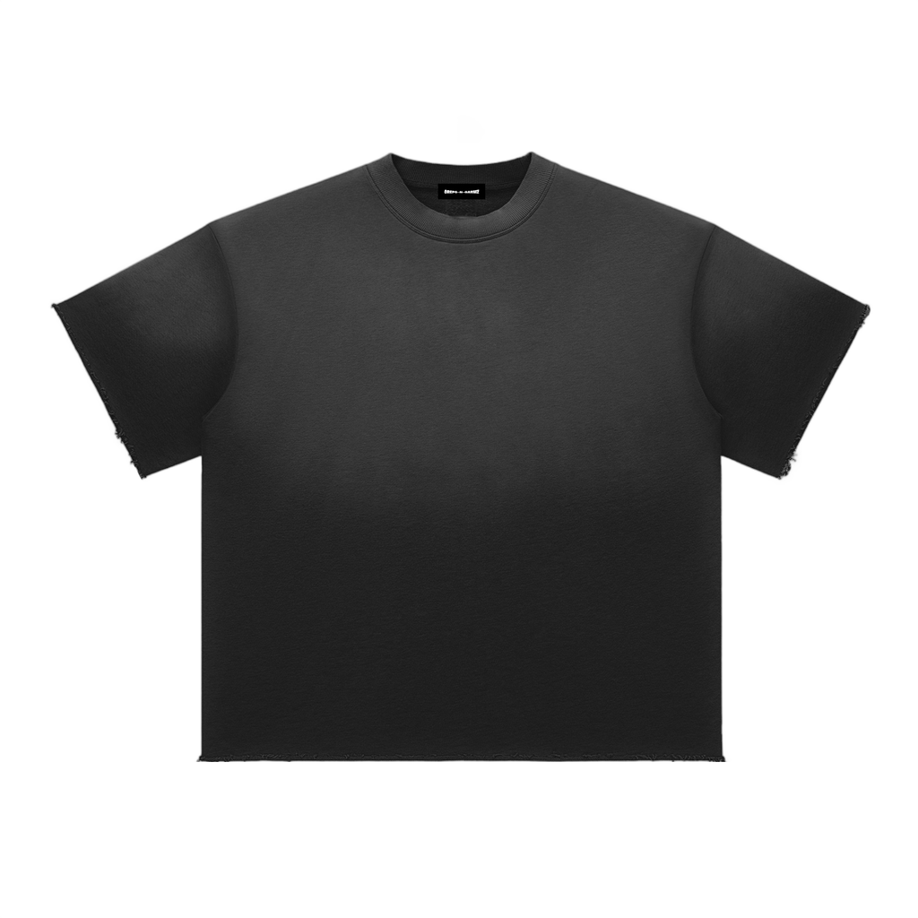 Sun Faded Raw Edge T-Shirt