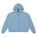 Vintage Wash Boxy Full-Zip Hoodie