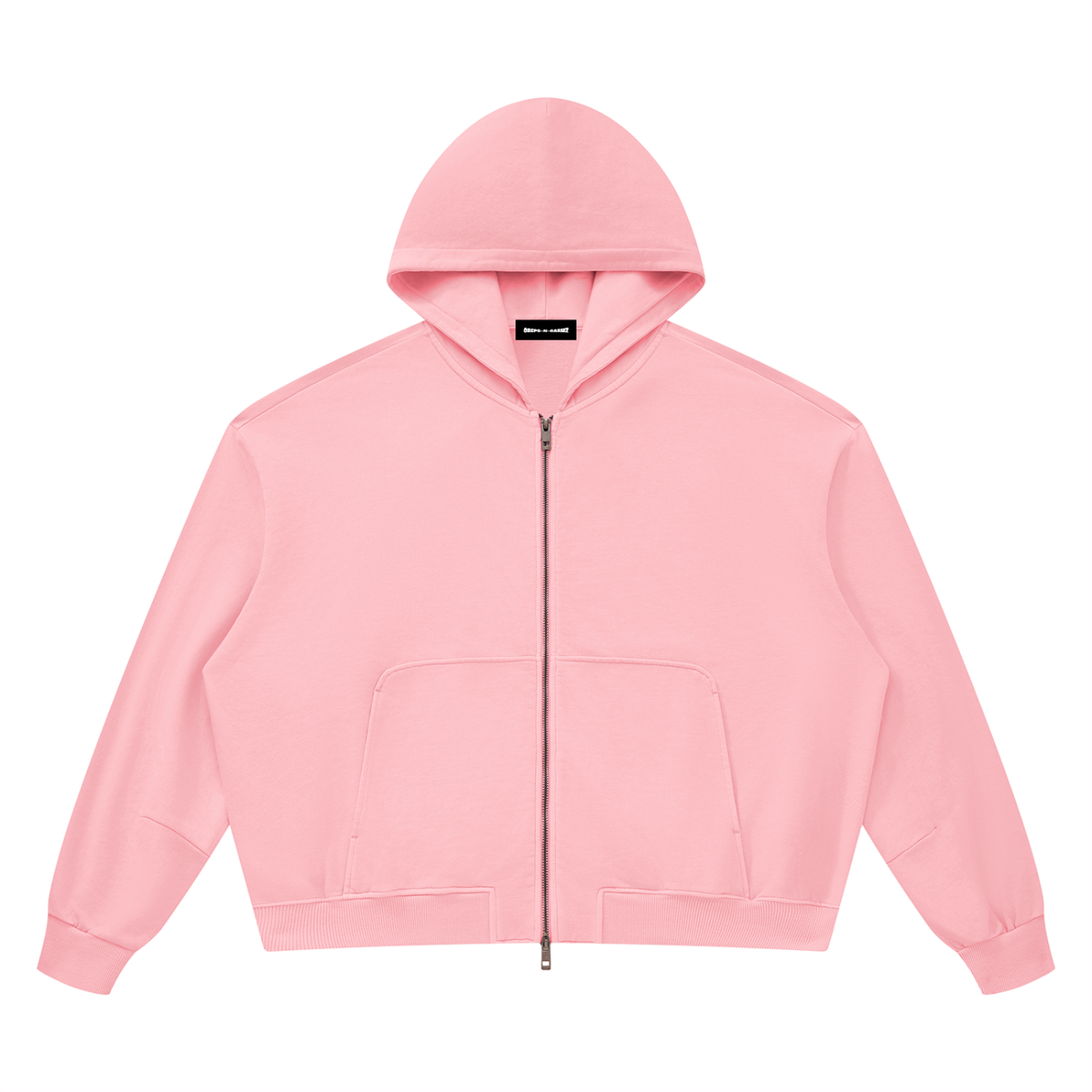 Vintage Wash Boxy Full-Zip Hoodie