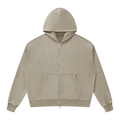 350 GSM Mineral Wash Boxy Full Zip Hoodie (U)