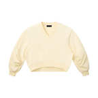 280 GSM Crop V-Neck Sweatshirt