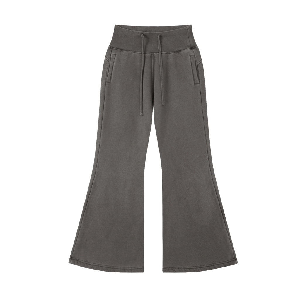 Women's Vintage Wash Flared Fleece Pants
