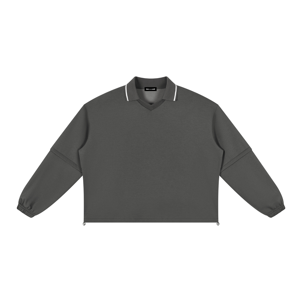 380 GSM Boxy Collared Detachable Sweatshirt (U)