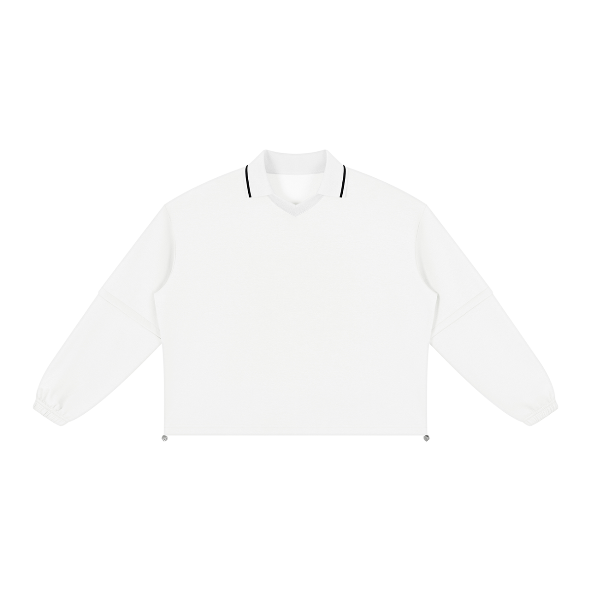 380 GSM Boxy Collared Detachable Sweatshirt (U)