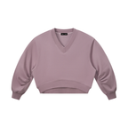280 GSM Crop V-Neck Sweatshirt