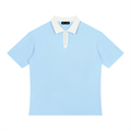 Color Block Quarter-Zip Polo Shirt