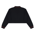 410 GSM Crop Collared Sweatshirt (W)
