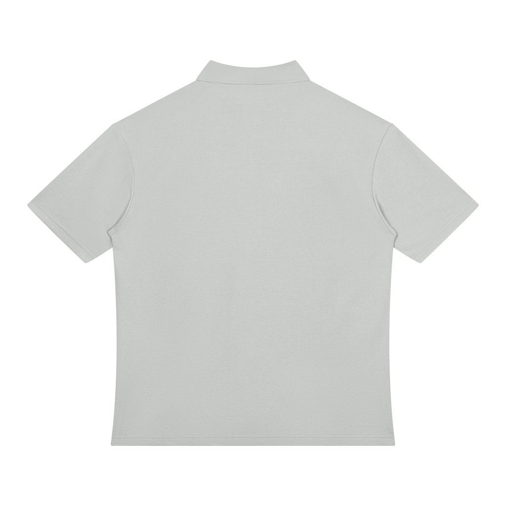 Color Block Quarter-Zip Polo Shirt