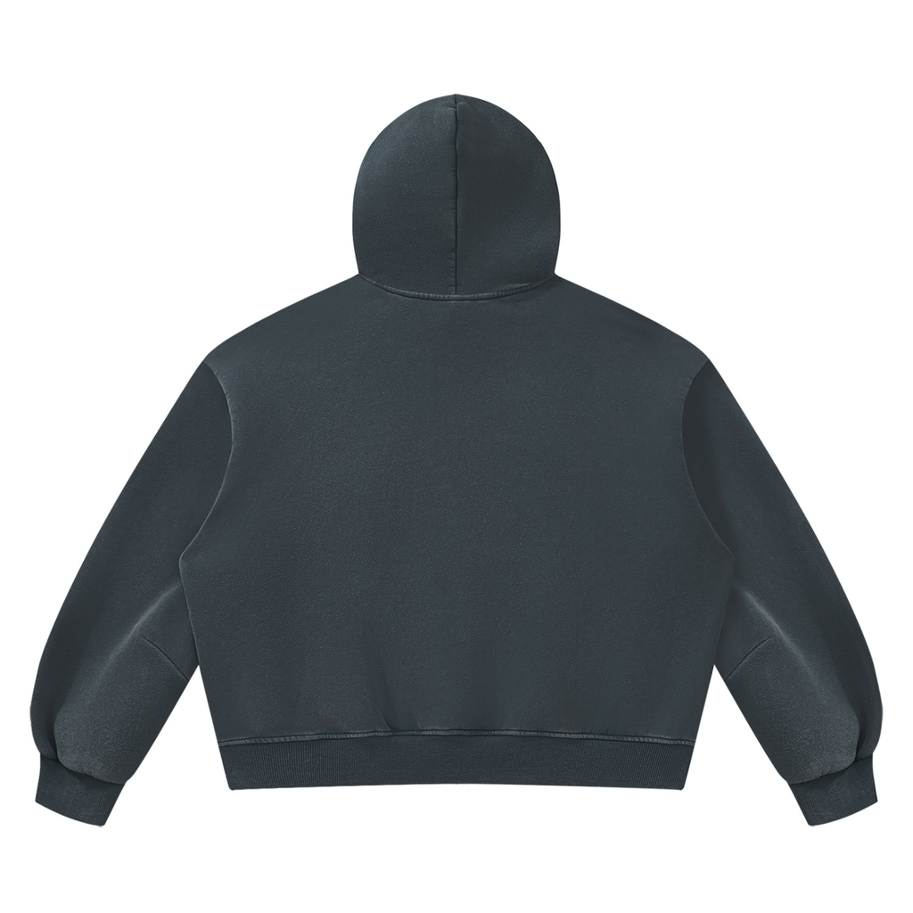 390 NGSM Vintage Wash Boxy Fleece Hoodie (U)