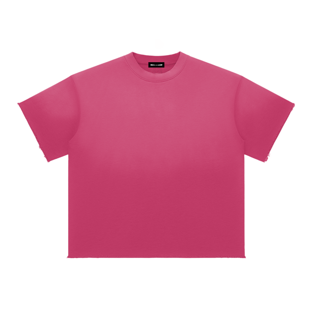 Sun Faded Raw Edge T-Shirt