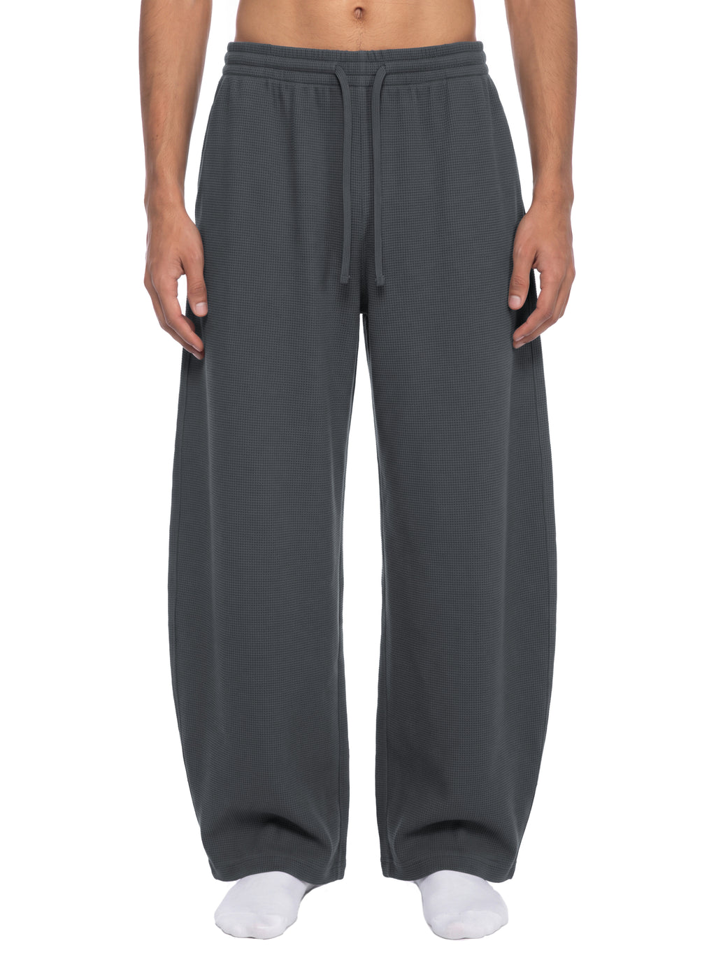 360 GSM Waffle Barrel Leg Pants