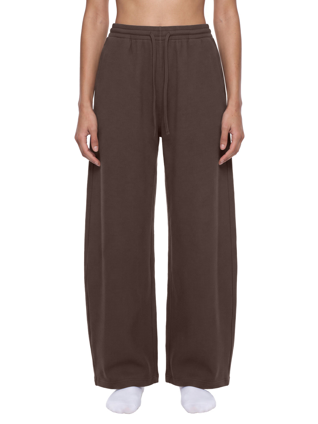 360 GSM Waffle Barrel Leg Pants