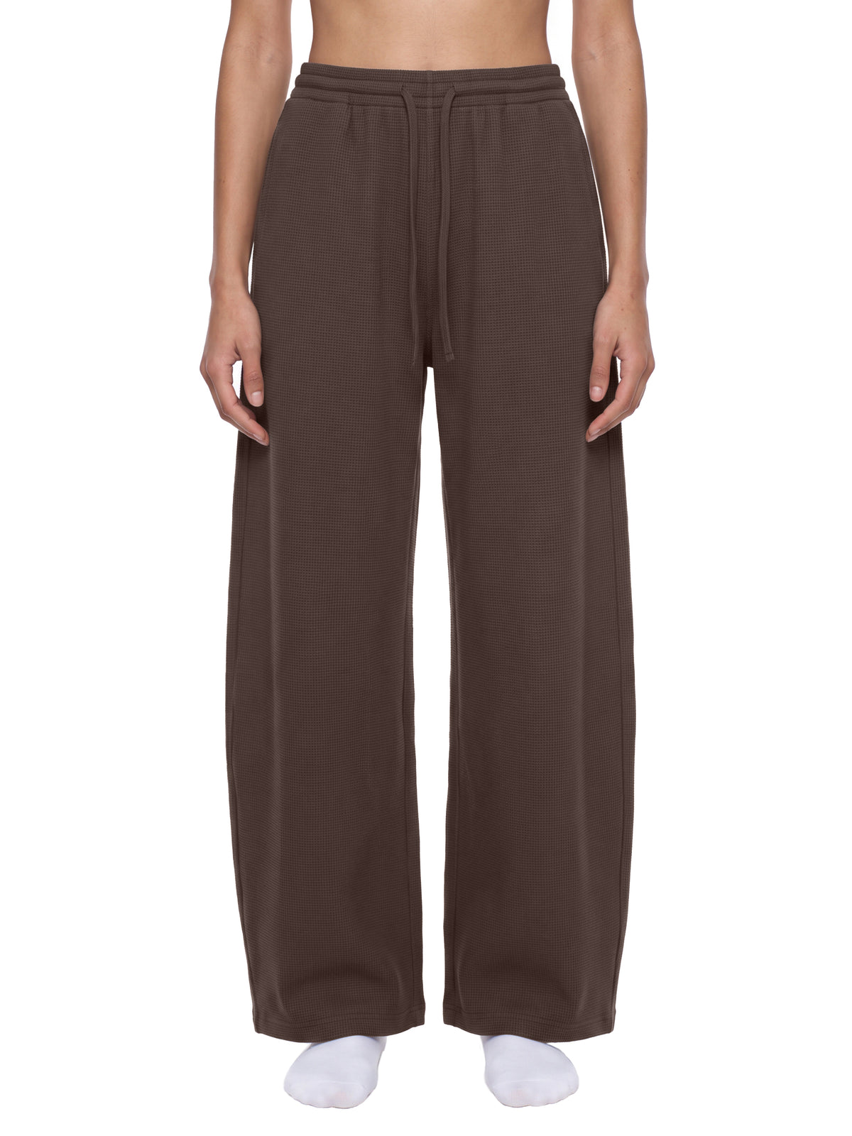 360 GSM Waffle Barrel Leg Pants